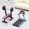 Tiny Fitness Workout Equipment For 1/12 Scale Doll House Plastic Safe Miniature Gym Accessories With Realistic Detail