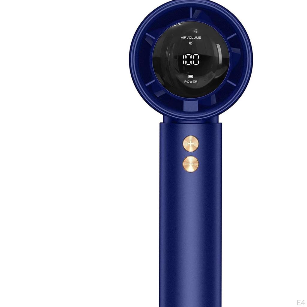 Handheld Fan Digital Display Travel Friendly Powerful Cooling for Girl Fitness Women Man Outdoor