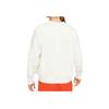 Nike Solid Color Logo Print Crew Neck Long Sleeve Sweatshirt Men Tops White DV7975-133