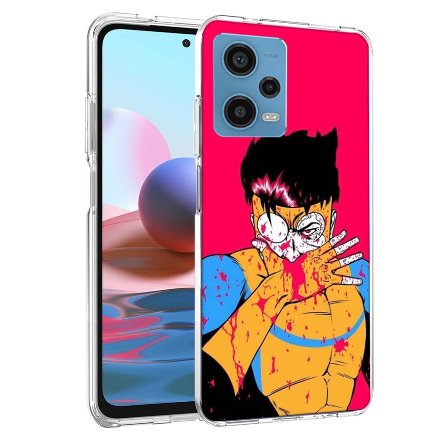 Cartoon Invincible Phone Case For Redmi Note 13 12 14 15 Pro Plus 13R 11 11T 11E 11S 10 Pro 10S 9 9S Cover Cell Clear TPU Capa C