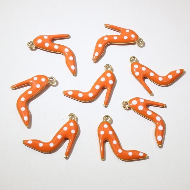 Pack Of 20 High Heel Shoe Charm Stainless Steel Jewelry Making Supplies For Crafting Handmade Accessories And Keychains