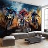 Motocross Racing Action Wandteppich Extremsport Wandkunst Adrenalin Motorrad Dekor Motocross Fahrer Druck Für Gamer Zimmer Mann