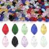 30pcs Leaf Crystal Glass Beads Leaves Loose Spacer Beads Charms Pendants Czech Glass For Jewelry Making DIY Pendant Bracelet