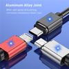 USLION Magnetisches Datenkabel, Micro-USB-Typ-C-Telefonkabel für iPhone 11, Samsung, Xiaomi, USB-Schnellladekabel, Magnetkabel
