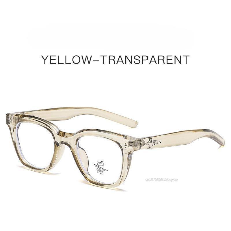 Campus Style Women Glasses Korean Style Anti Blue Light Woman Eyeglasses New Fashion High Quality Square Shape Men'S Glasses
