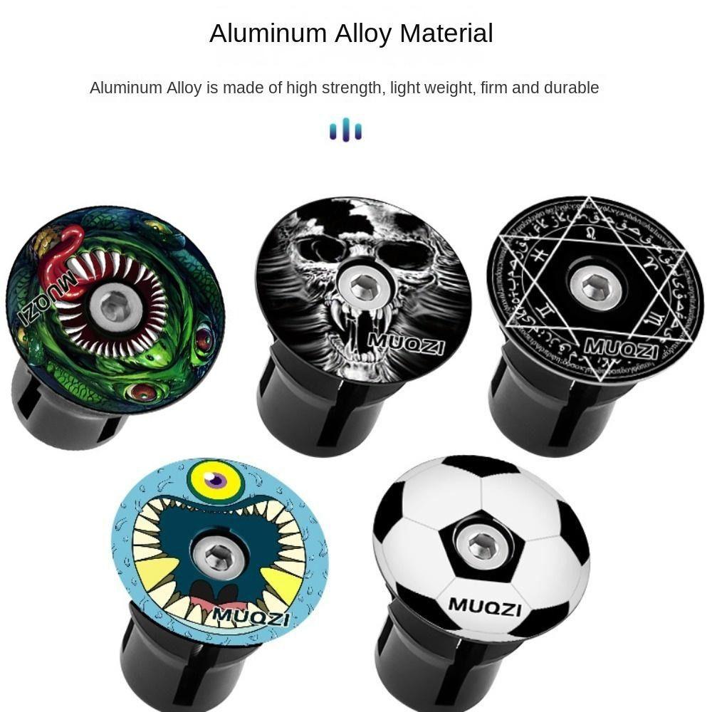 1 Pair 32x26MM Bicycle End Plugs Aluminium Zinc Zinc Alloy Handlebar Cap  Mtb Handlebars