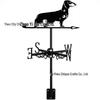 Weather Vane Ornament: Outdoor Wrought Iron Spray-Painted Roof Decoration Metal Craft