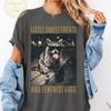 Feminist Shirt, Comfort Colors Whimsy and Rage Raccoon Shirt, Retro Trendy Liberal Womens Tee
