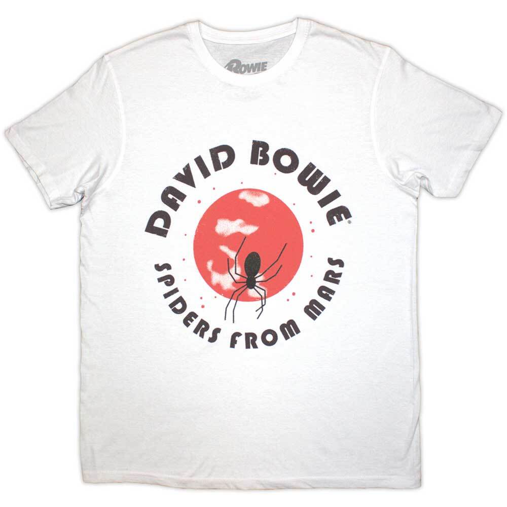 David Bowie Spiders From Mars T-Shirt White New S