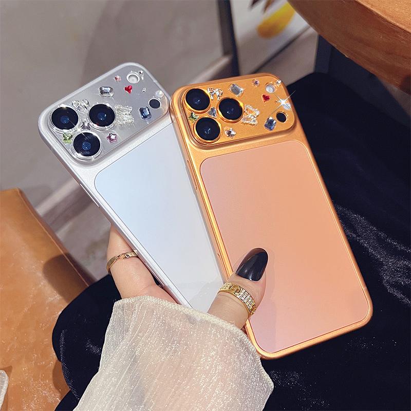 Camera Lens Glass For iPhone 17 Pro 17 Pro Max Diamond Rear Camera Lens Protector Cover for iPhone17Pro Max Lens Glass 3 Colors blu