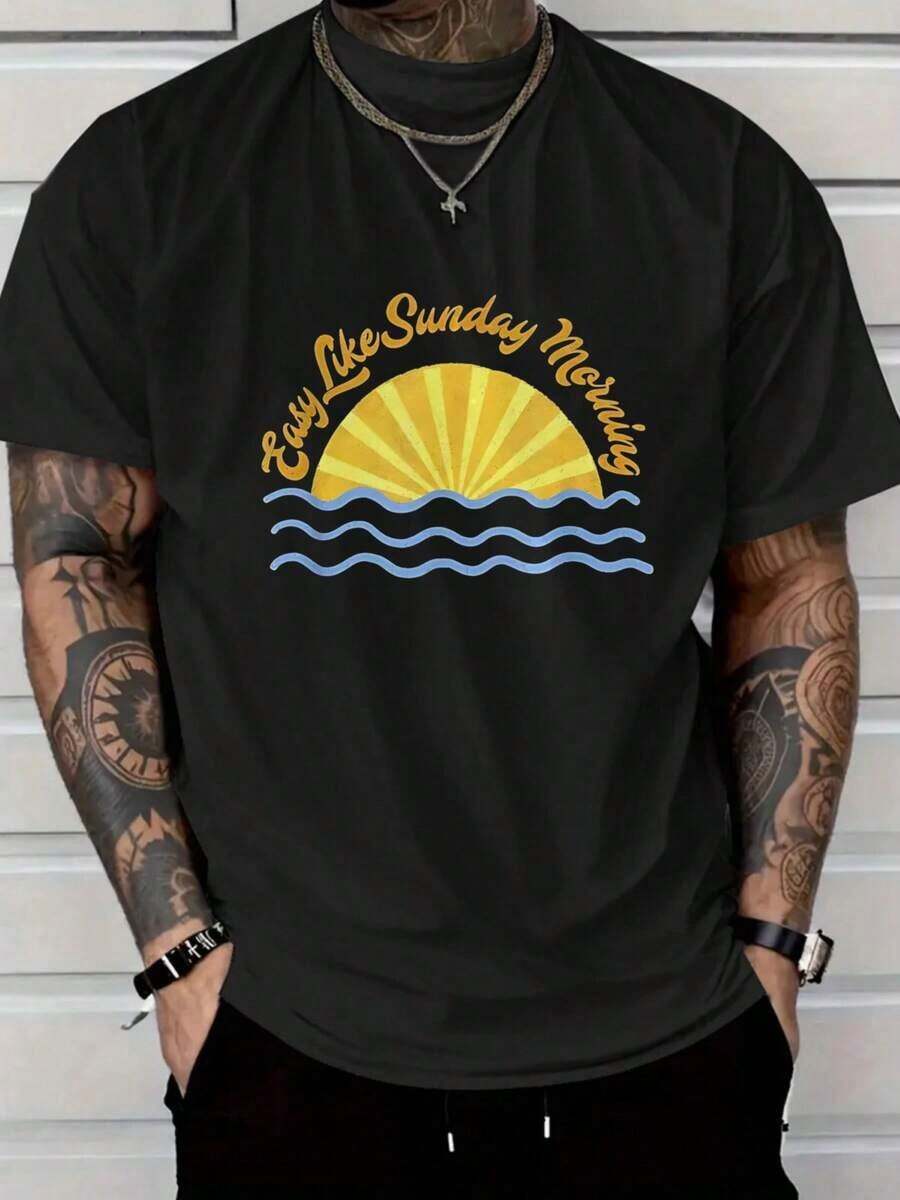 

Unisex s Casual T-Shirt, Sunday Morning Sunset S