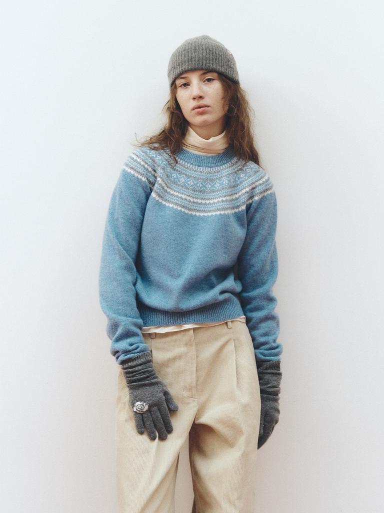 Reply Shaggy Dog Nordic Knit_Light Blue