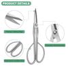 M METERXITY Bonsai Tools - 8.3 Stainless Steel Scissors Plant Modeling Suitable Grow Room Shaping Pruning (210mm Silver)