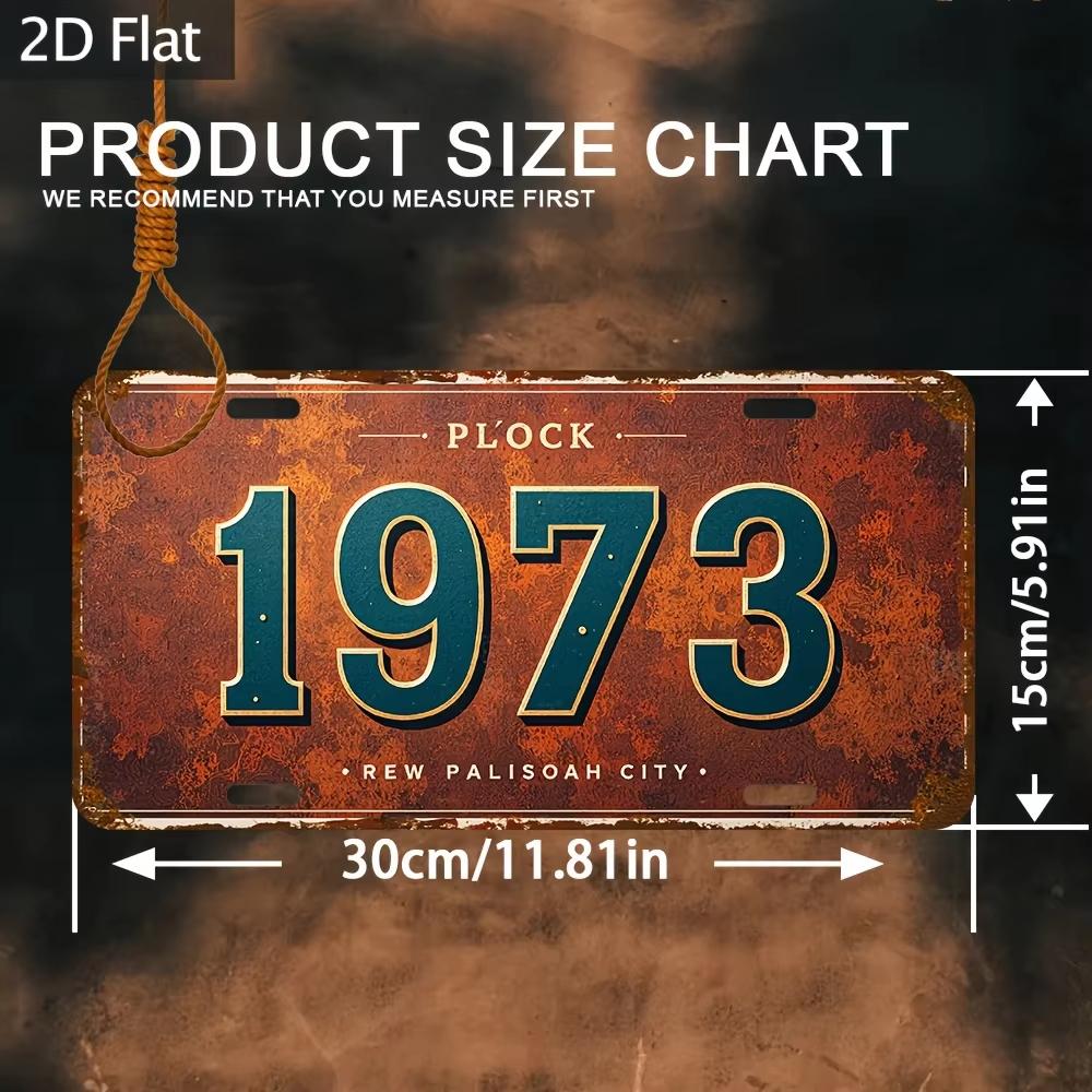 Hochauflösendes Metallblechschild im Vintage-Kennzeichenstil Stadt Jahr Thema Retro Wandkunst Dekor für Zuhause Bar Pub