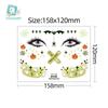 Waterproof Halloween Bat Face Stickers for Kids - Aesthetic Temporary Tattoos