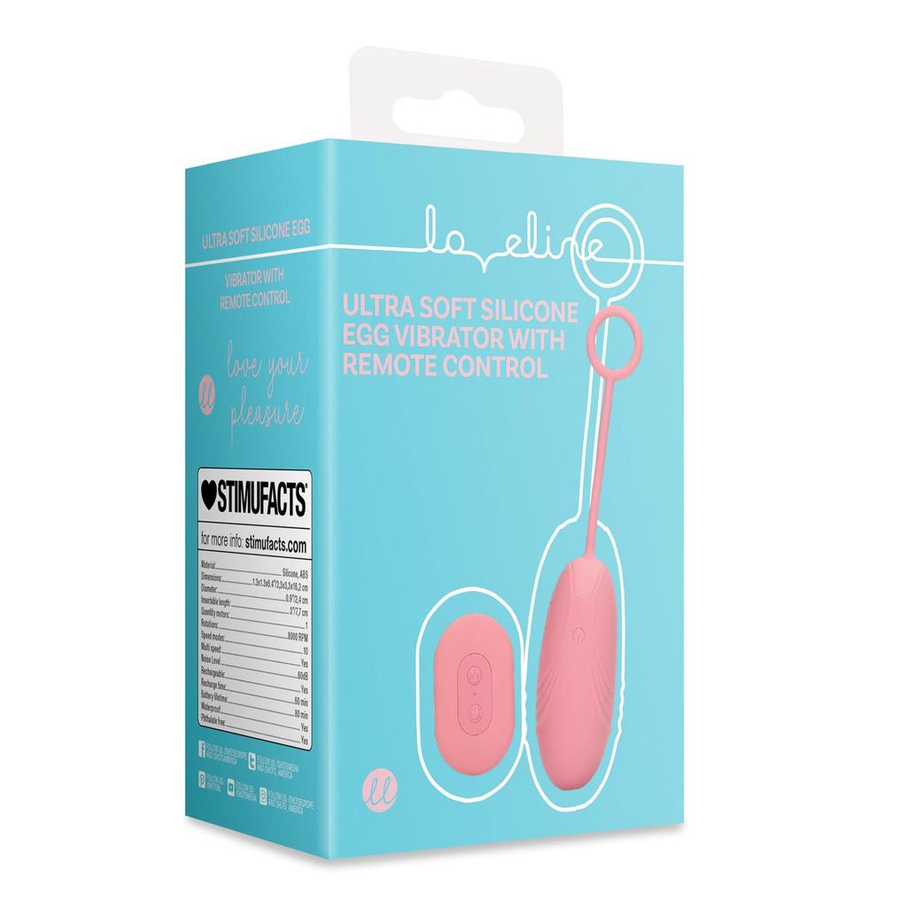 Ultra Soft Silicone Egg Vibrator With Remote Control