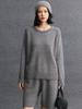 Women's Cashmere Raglan Sleeve Sweater - Winter 2026 New Arrival, Round Neck, Gentle Style, Loose Fit, Slimming Warm Base Layer.