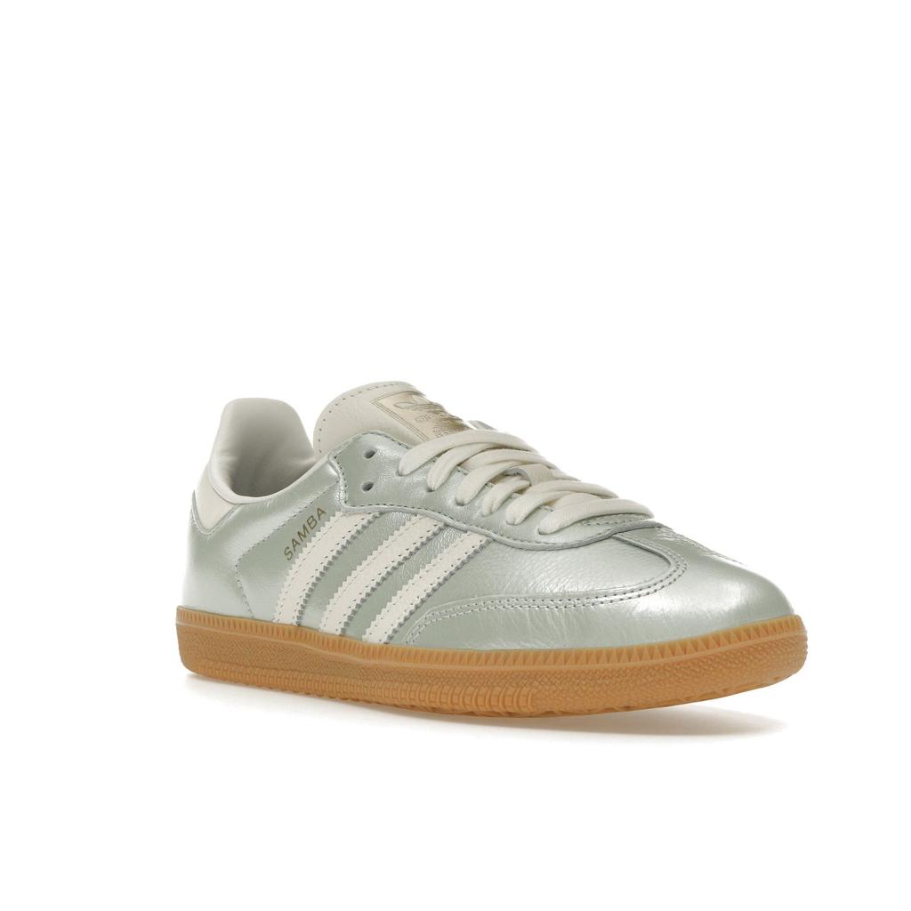adidas Samba OG Linen Green Metallic Women Sneakers Off-White Cyber-Metallic IG1965