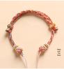Achtsträngige handgeflochtene Kordel mit Panchang-Knoten für Damen-DIY-Schmuck - Goldener, Bernstein- oder Jadepfad.