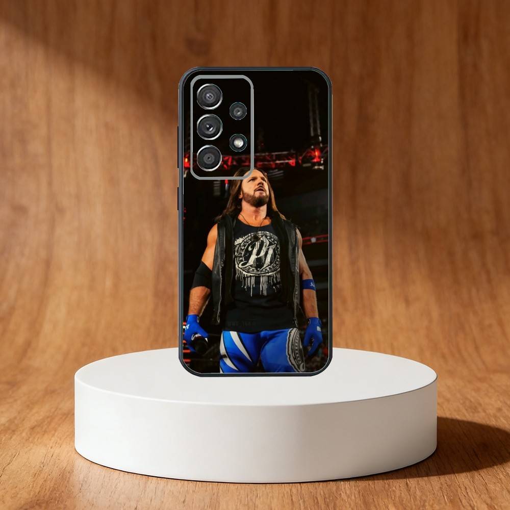 AJ Styles Phone Case For Samsung S25,S24,S21,S22,S23,S30,Ultra,S20,Plus,Fe,Note,10,9,5G Black Cover
