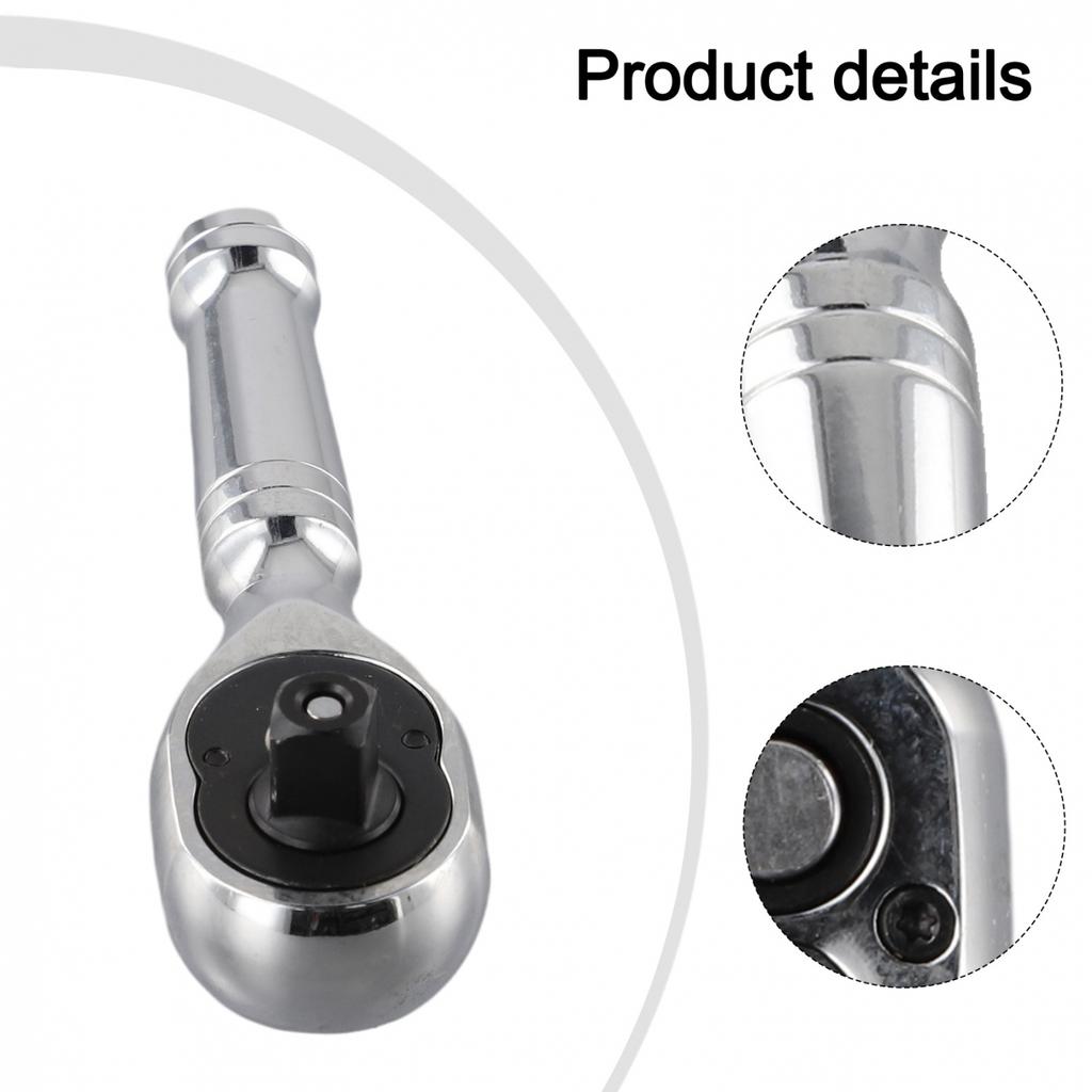 Portable Multi Purpose Mini Ratchet Wrench with Chrome Vanadium Steel Build