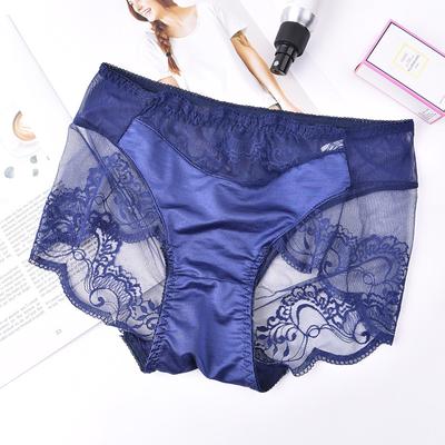 Biancheria intima sexy urbana traspirante Seducente pizzo pizzo ghiaccio slip da donna a vita alta in un unico pezzo
