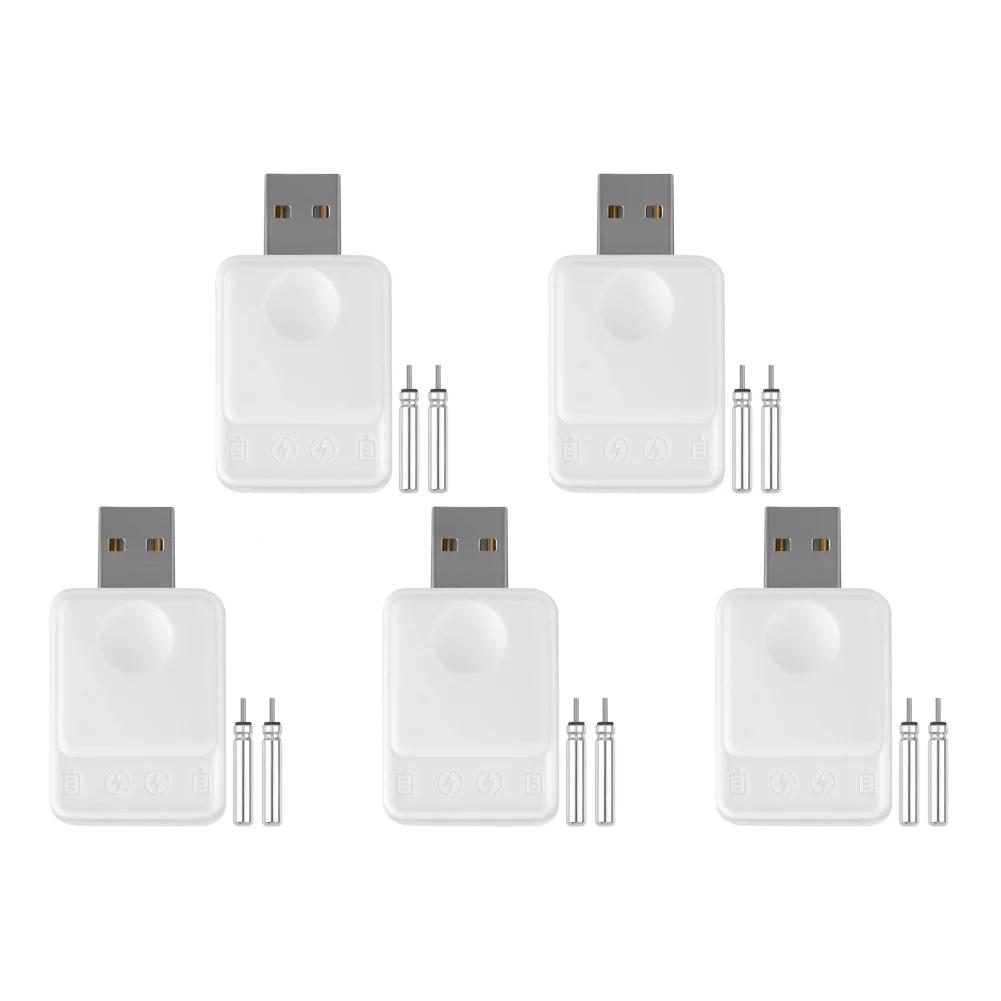1-5 Stück Angelfloat Wiederaufladbare CR425 Batterie mit 2 Löchern Schwimmer Zubehör Leuchtend USB-Ladung Nacht Helles Blinklicht
