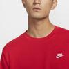 New Nike Club Sweatshirt Men's University Red/White FN3889-657