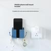 Wall Mount Phone Holder Phone Stand For Bed, Wall Mounted Shower Phone Holder Remote Control Holder With Hooks