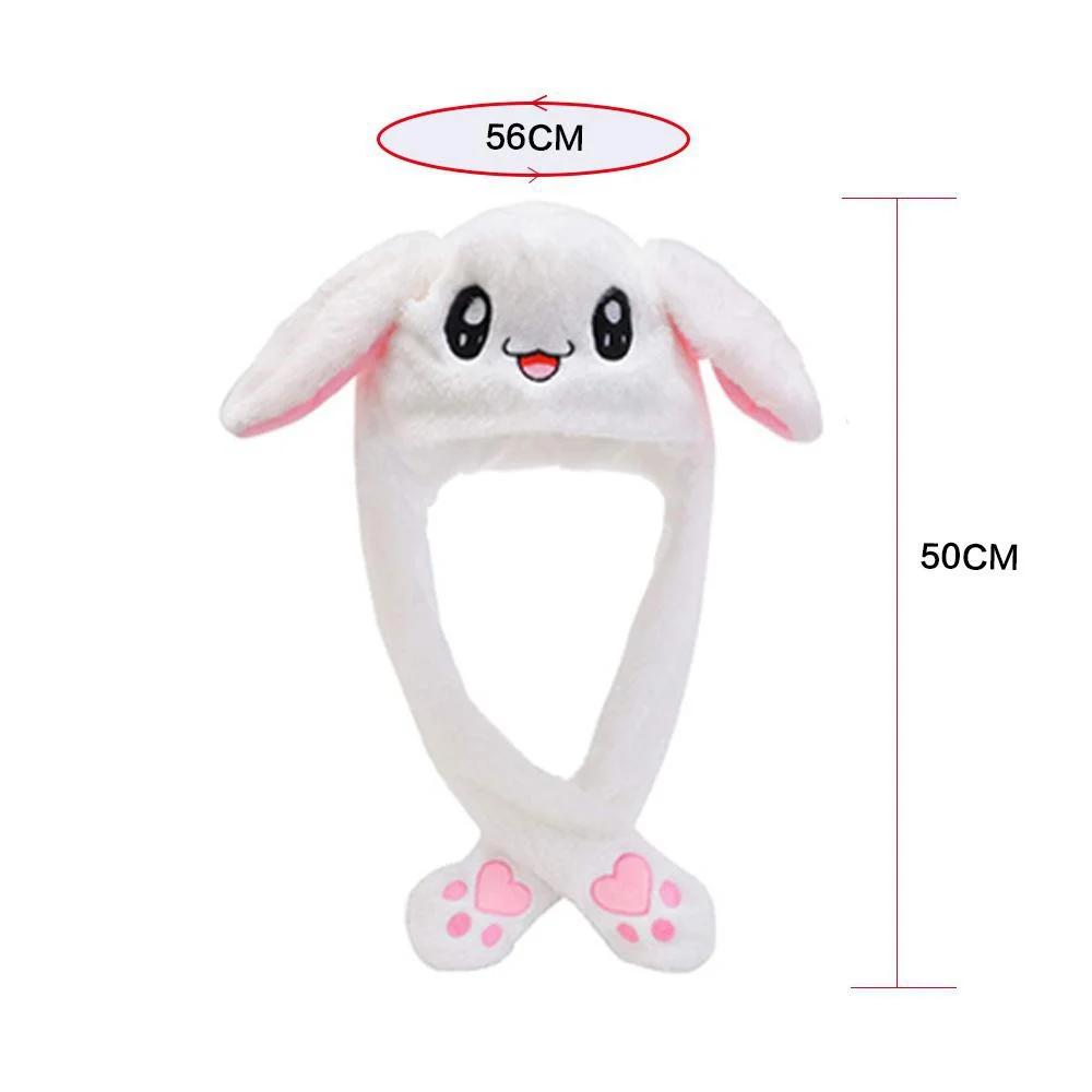 Cute Cartoon Rabbit Ear Hat Kawaii Bunny Ears Plush Winter Cosplay Anime Hat Birthday Gift Accessory