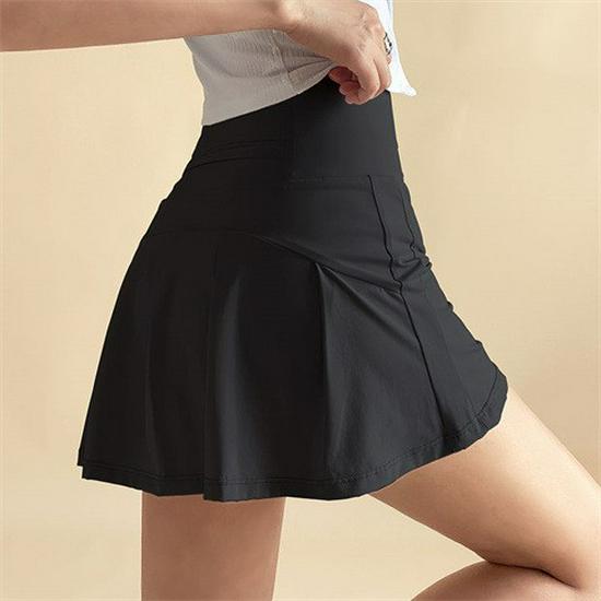 Women's Quick-Dry Pleated Sports Skirt for Running, Tennis, Golf, Fitness, & Yoga
