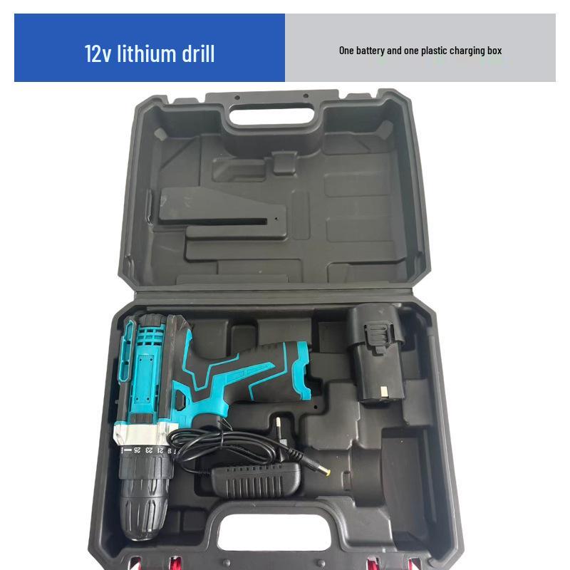 Cordless Multifunctional Electric Screwdriver & Rechargeable Drill Set with Lithium Battery