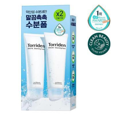 Toriden Dive-in Reinigungsschaum mit niedermolekularer Hyaluronsäure, Double Special (150 ml + 150 ml)
