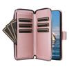 For Samsung Galaxy S25/S24 Case Zipper Wallet Rhombus PU Leather Crossbody Phone Bag