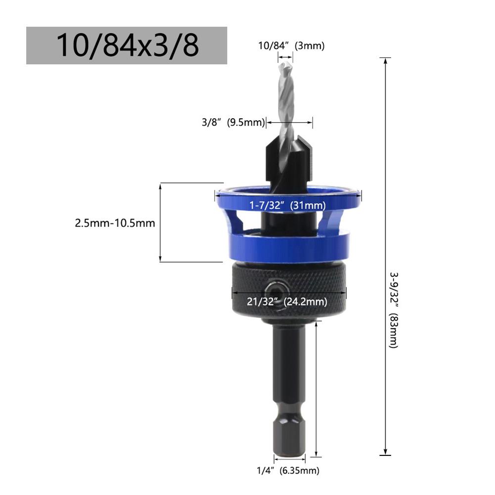 Handmade Drawers Countersink Drill Anti Kickback Drill Bit Router Bit Router Bit Anti Kickback Design Carpentry Tool