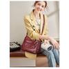 2025 Women's Soft Leather Shoulder & Crossbody Bag Versatile Multi-Pocket Shoulder Bag for Middle-Aged & Elderly