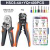 HSC8 6-4A/6-6A Crimping Pliers Kit,Stripping Cutting Plier with Tube Terminal Suit WOZOBUY Brand Electric Tools Set