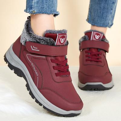 Mix Kleur Sneeuwlaarzen voor Dames Zacht Pluche Warm Houdend Sneakers Vrouw Winter Platform Anti-Slip Katoen Enkellaarsjes Dames