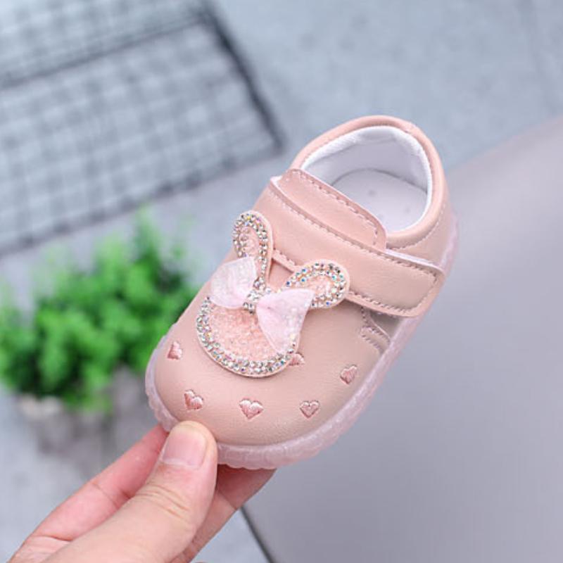 Trendy Walkers Fashionversatile Comfort Baby Shoes Soft Sole Anti Slip Simple Baby Girl Shoe Light Cute Cartoon Leather Shoes