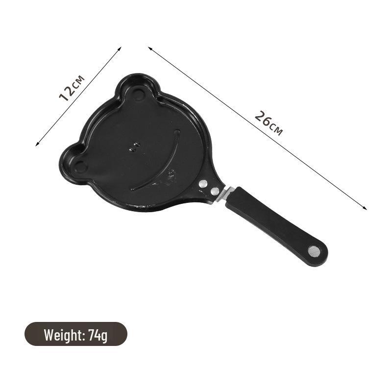 Kreativní mini nepřilnavá pánev ve tvaru srdce na roztomilá kreslená smažená vejce