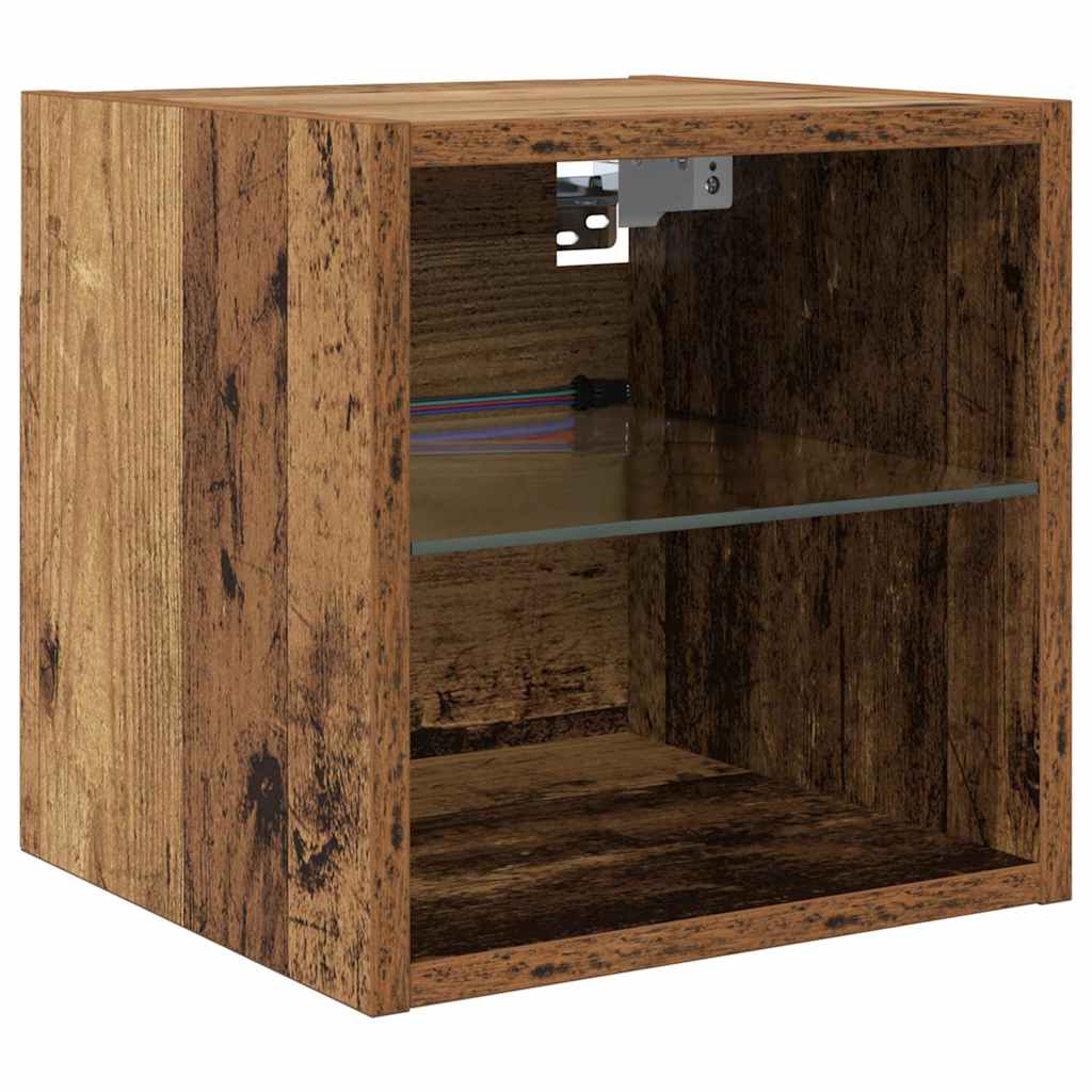 TV Wall Units 8 pcs Reclaimed Wood Particleboard