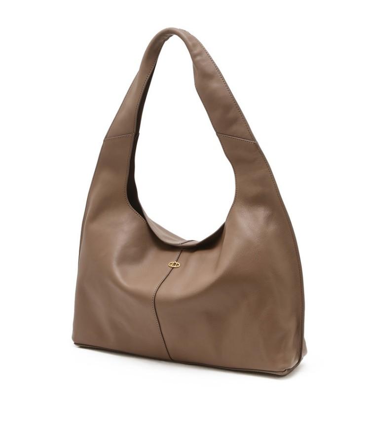 Athe Vanessabruno [Maron] Mocha Mousse Marron Soft Light Shoulder Bag L Aaba6E460I3