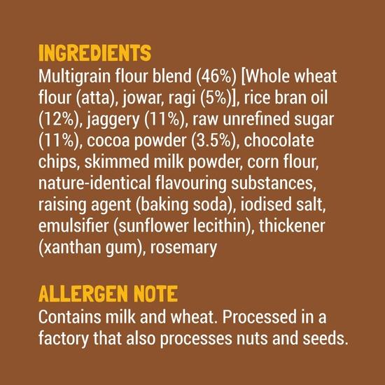 Slurrp Farm No Maida No Refined Sugar Choco Ragi Kekse | Gesunde Kekse Keks Hergestellt mit Vollkorn | 80g