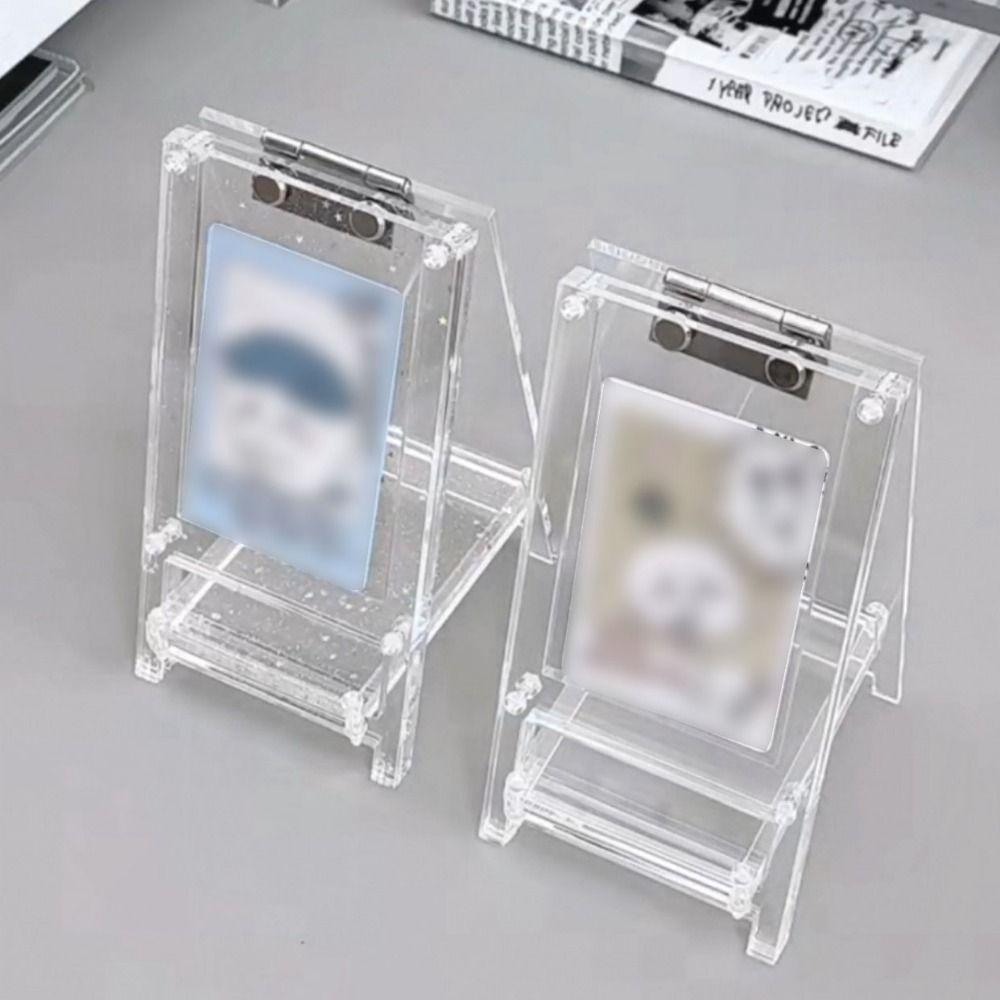 3 Inch Card HD Photocard Holder Free Standing Desktop Small Card Album Ins Mini Album