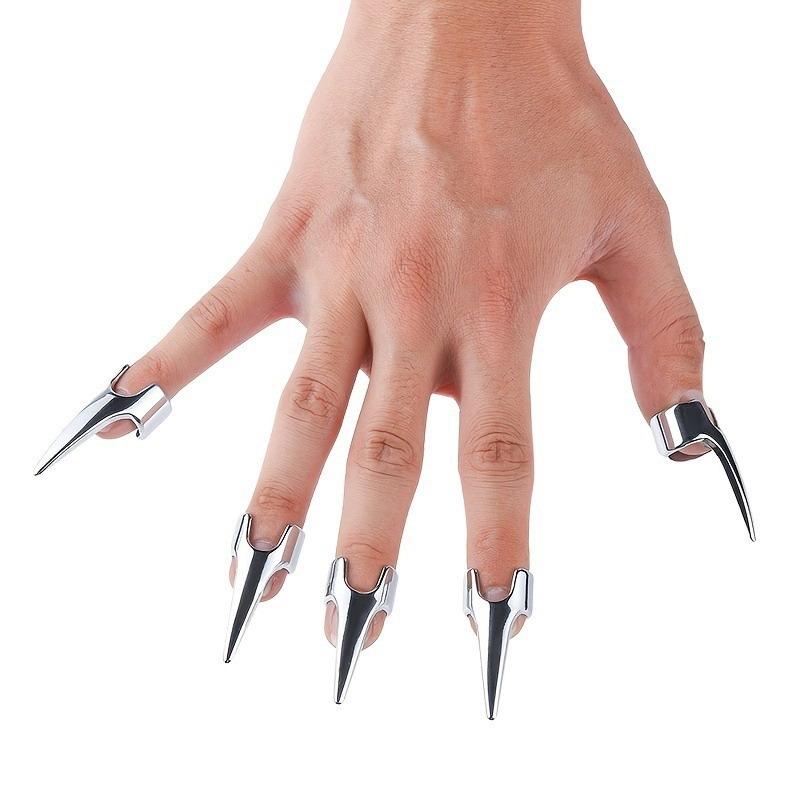 10Pcs Hairdressing Finger Claw Ring Stitching Layered Hairdressing Tool Accessories Braiding Hair