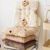 1PC Chair Pad Thickened Seat Cushion Non-slip Plush for Home&Office Square 40x40cm Butt Pad Back Cushion