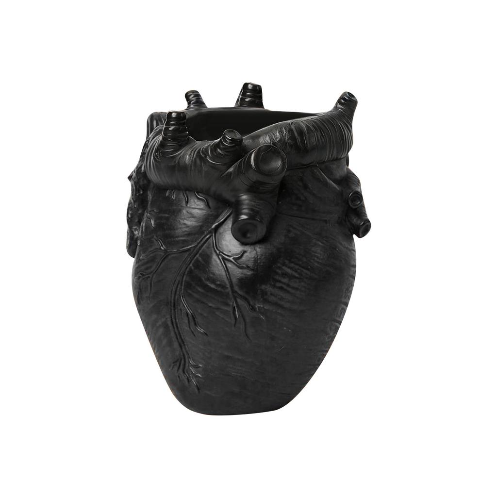 Miniatur herzförmiger Stifthalter, Harz-Dekoration zur Aufbewahrung auf dem Schreibtisch zu Hause, Make-up-Pinselhalter