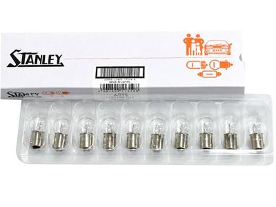 Stanley Electric Map Lamp Bulbs BA9s 12V 10W of A579 for and G14 Lighting Bulbs (STANLEY) (Pack 10) Honda, Nissan, (Clear) - Replacement/Replacement
