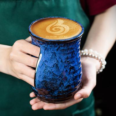 1 buc, Cană de cafea ceramică creativă de 500 ml, Ceramică cu glazură schimbată la cuptor, Căni de ceai drăguțe, Ceașcă de ceai Kung Fu,