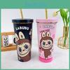 Durable 304 Stainless Steel Insulated Coffee Cup Large Capacity With Straw For Travel And Office